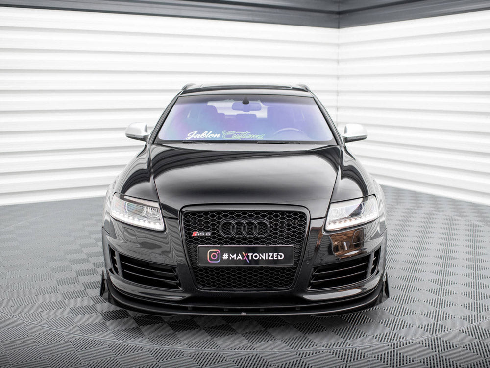 Street PRO Front Splitter + Flaps compatible with Audi RS 6 Avant C6