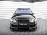 Street PRO Front Splitter + Flaps compatible with Audi RS 6 Avant C6