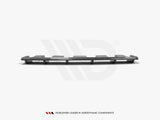 Central Rear Splitter (Vertical Bars) compatible with Audi S6 C7 Avant