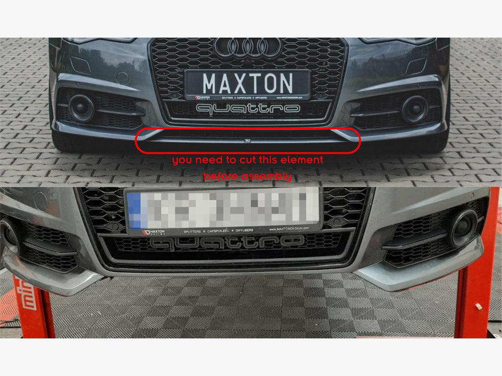 Front Splitter compatible with Audi A6 / A6 C7 S Line / S6 C7 Facelift