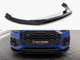 Front Splitter V.1 compatible with Audi SQ5 / Q5 S Line SUV / Sportback Mk2 Facelift