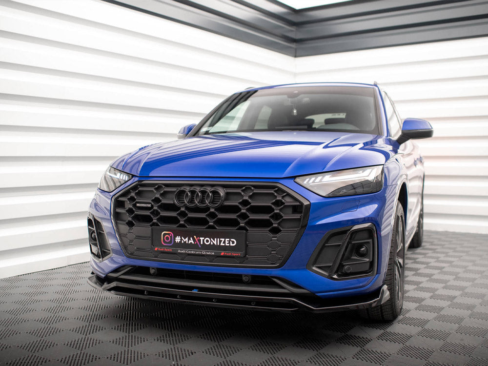 Front Splitter V.1 compatible with Audi SQ5 / Q5 S Line SUV / Sportback Mk2 Facelift
