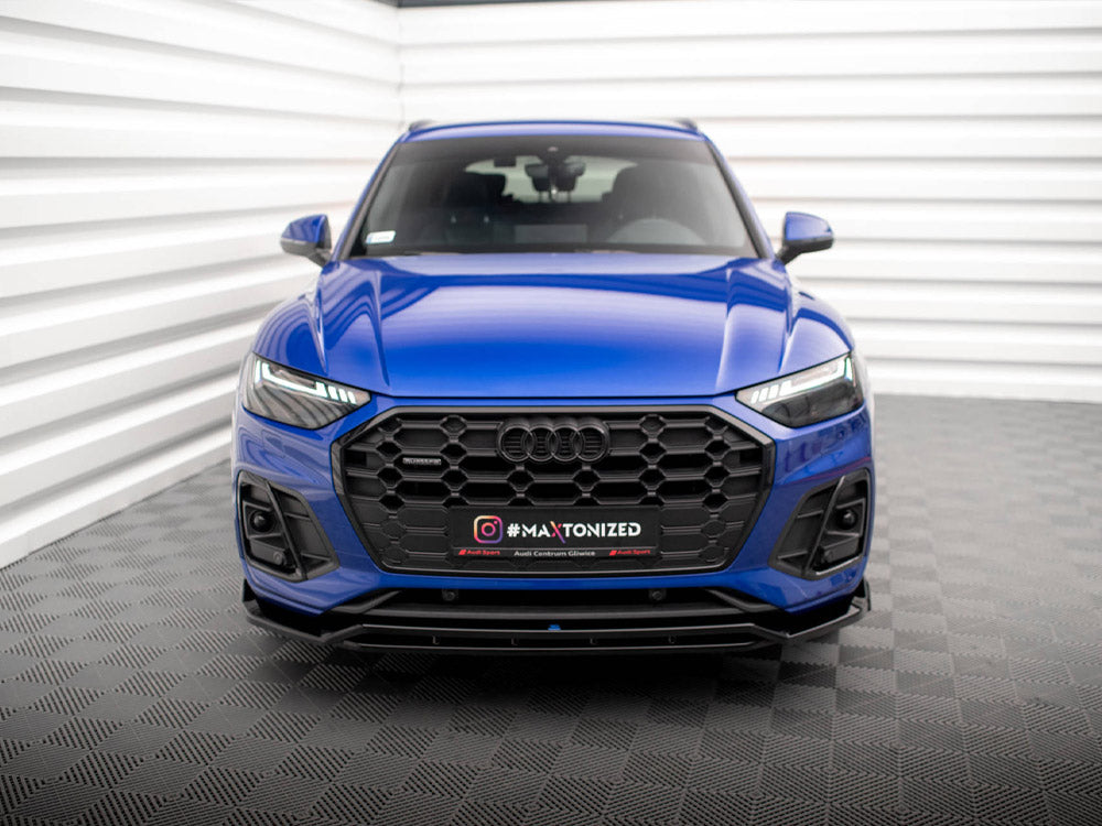 Front Splitter V.1 compatible with Audi SQ5 / Q5 S Line SUV / Sportback Mk2 Facelift