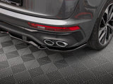 MAXTON DESIGN Central Rear Splitter (Vertical Bars) Audi SQ5 Sportback Mk2 Facelift