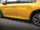 Side Skirt Diffusers compatible with Peugeot 208 GT Mk2