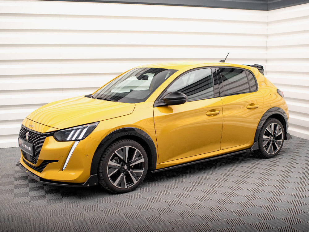 Side Skirt Diffusers + Flaps compatible with Peugeot 208 GT Mk2