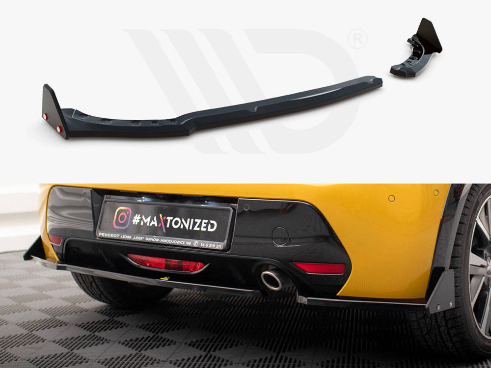 Rear Side Splitters V.1 + Flaps Peugeot 208 GT Mk2