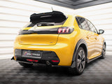 Rear Side Splitters V.1 + Flaps compatible with Peugeot 208 GT Mk2