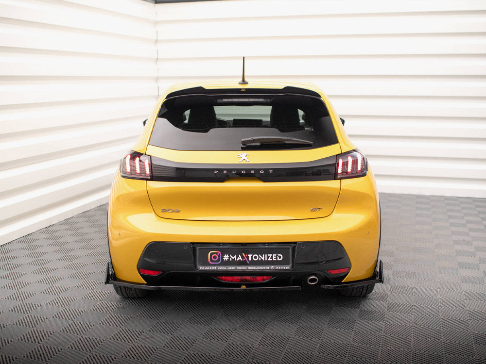 Rear Side Splitters V.1 + Flaps compatible with Peugeot 208 GT Mk2
