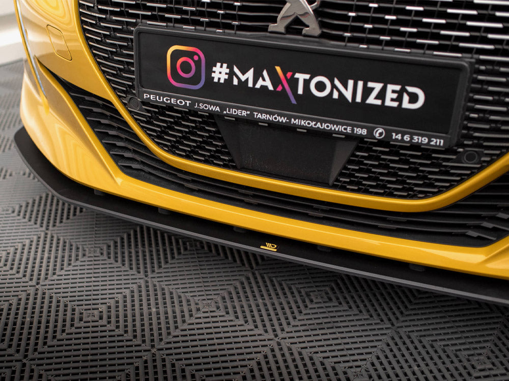 Street PRO Front Splitter compatible with Peugeot 208 GT Mk2