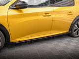 Street PRO Side Skirts Diffusers + Flaps Peugeot 208 GT Mk2