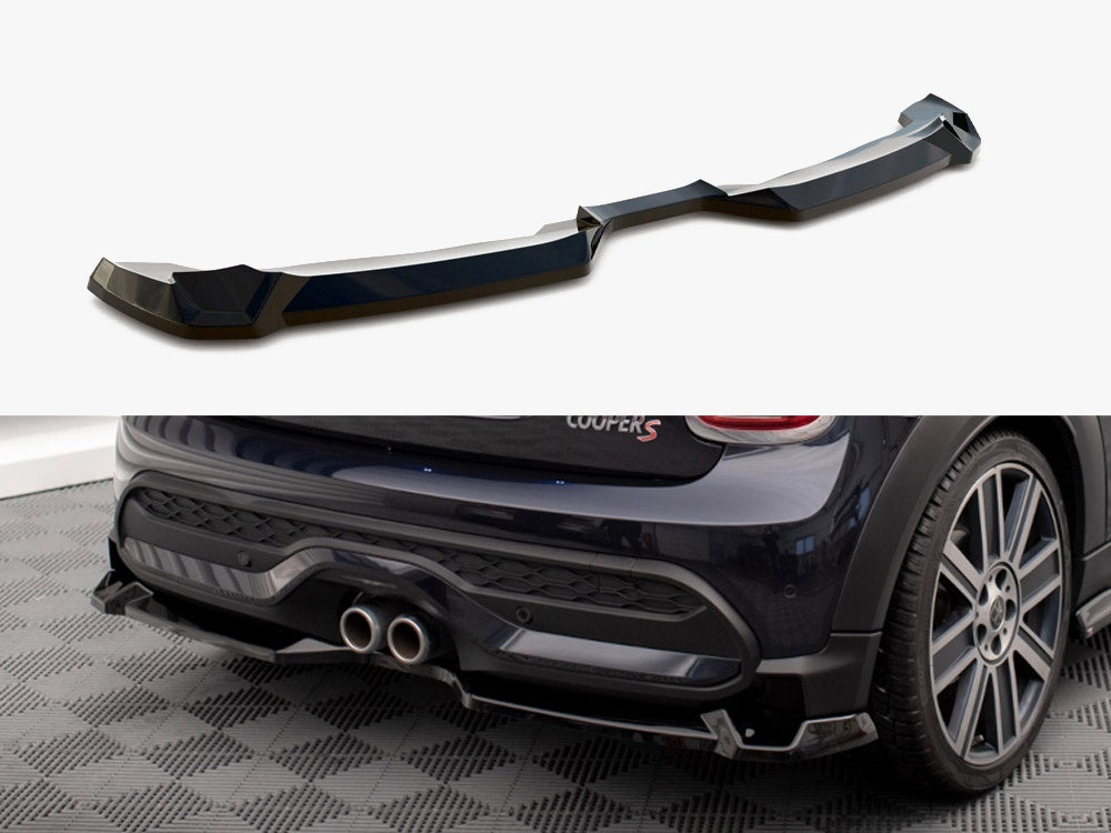 Central Rear Splitter compatible with MINI Cooper S F56 Facelift