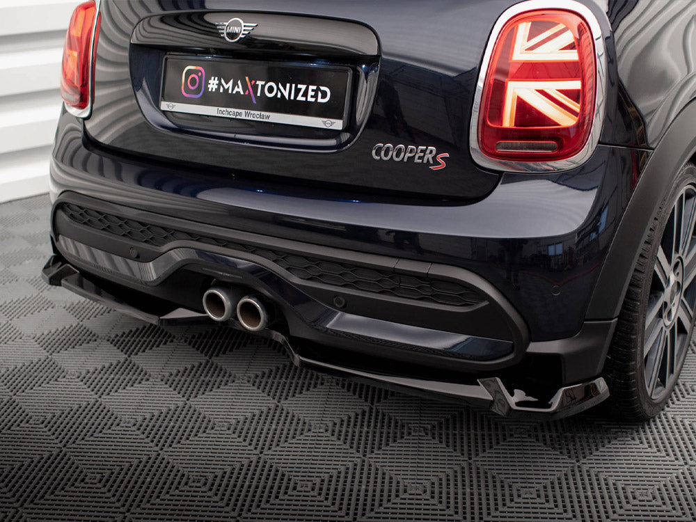 Central Rear Splitter compatible with MINI Cooper S F56 Facelift