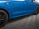 Side Skirts Diffusers V.1 compatible with Skoda Octavia Mk4 - Carbon Look