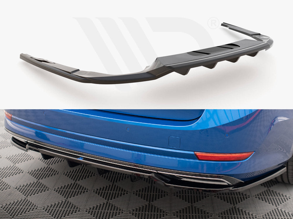 MAXTON DESIGN Central Rear Splitter (Vertical Bars) Skoda Octavia Sportline Mk4