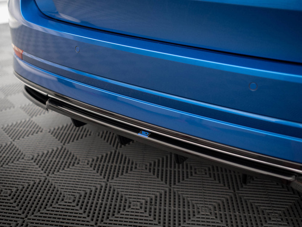 MAXTON DESIGN Central Rear Splitter (Vertical Bars) Skoda Octavia Sportline Mk4