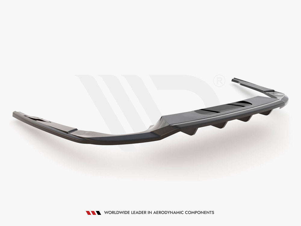 MAXTON DESIGN Central Rear Splitter (Vertical Bars) Skoda Octavia Sportline Mk4