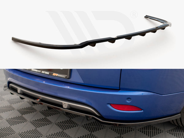 MAXTON DESIGN Central Rear Splitter (Vertical Bars) Renault Megane GT Line Grandtour Mk3 Facelift
