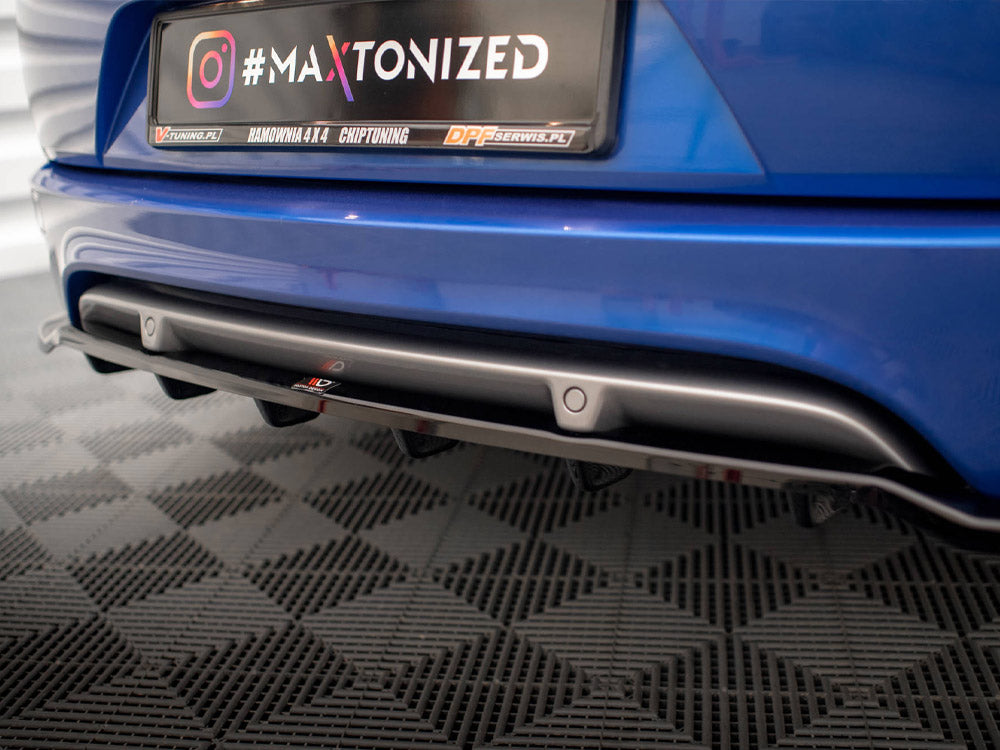 MAXTON DESIGN Central Rear Splitter (Vertical Bars) Renault Megane GT Line Grandtour Mk3 Facelift
