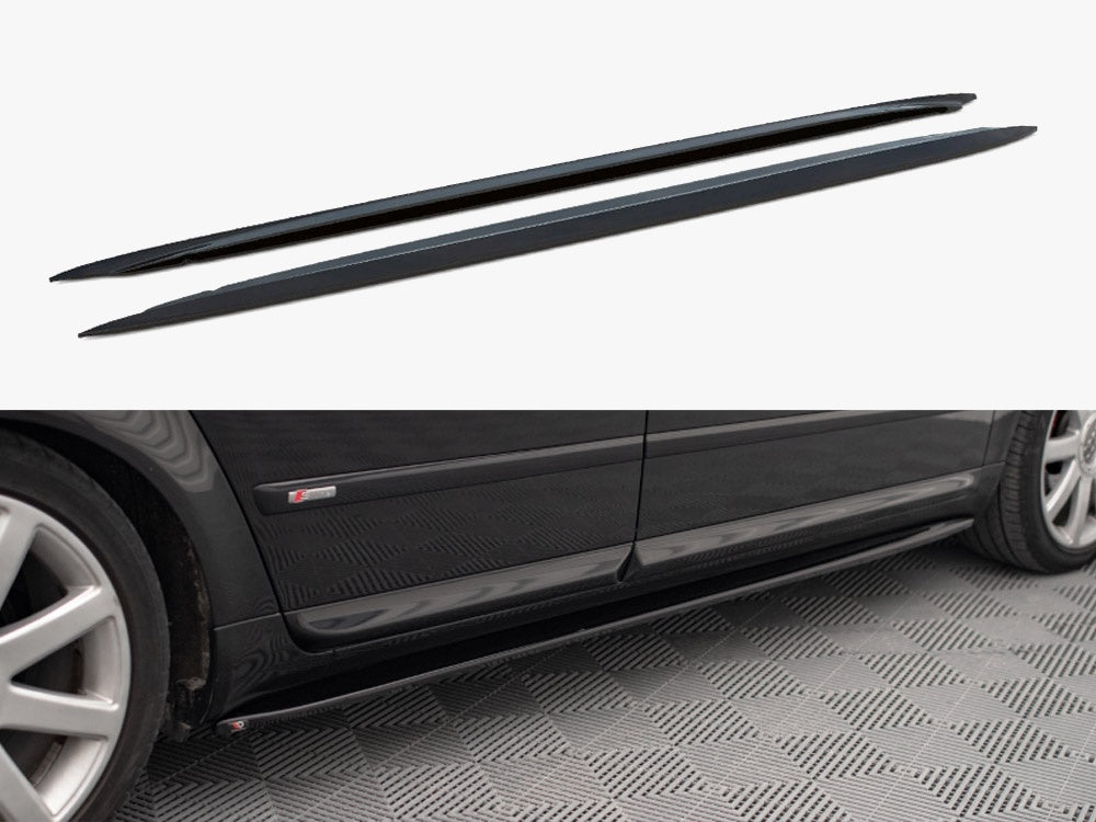 Side Skirts Diffusers V.1 compatible with Audi S4 / A4 / A4 S Line B6 / B7