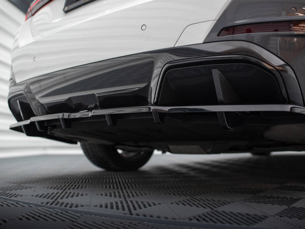 Central Rear Splitter (Vertical Bars) V.1 compatible with BMW i4 M-Pack G26