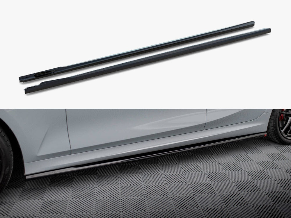 Side Skirts Diffusers compatible with BMW 3 M340i / M-Pack G20 / G21 Facelift