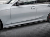 Side Skirts Diffusers compatible with BMW 3 M340i / M-Pack G20 / G21 Facelift
