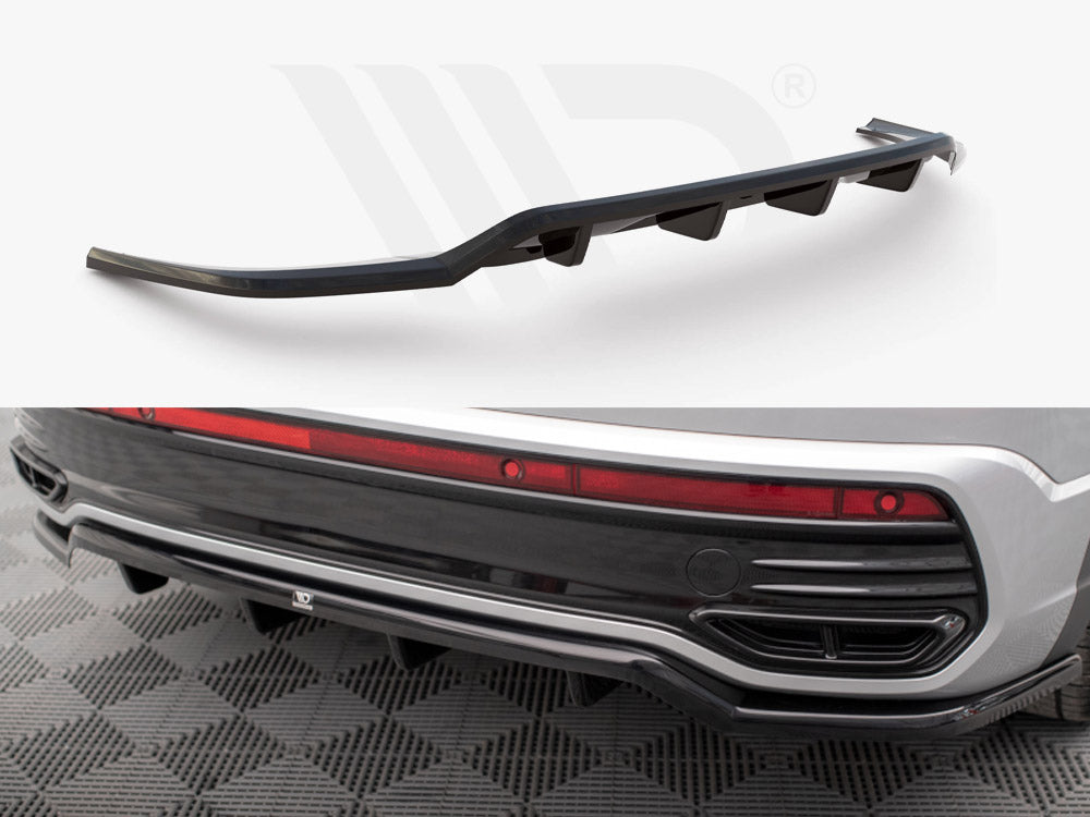 MAXTON DESIGN Central Rear Splitter (Vertical Bars) VW Taigo R-Line Mk1