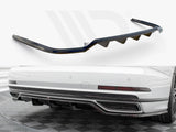 MAXTON DESIGN Central Rear Splitter (Vertical Bars) Audi A8 S-Line D5