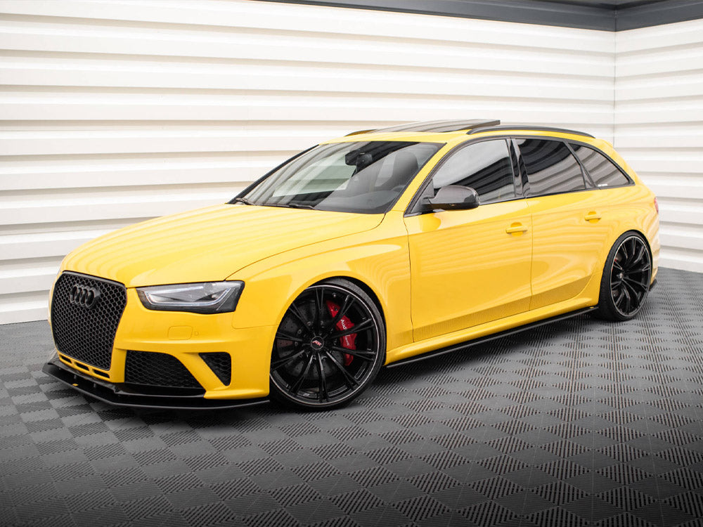 Street PRO Side Skirts Diffusers compatible with Audi RS 4 B8