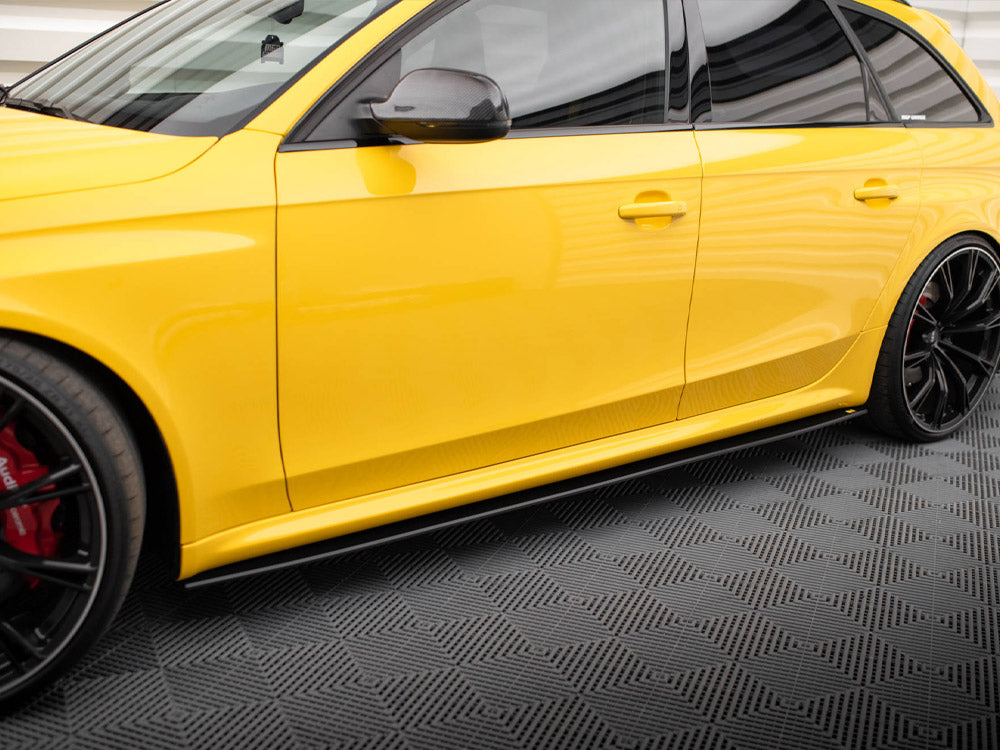 Street PRO Side Skirts Diffusers compatible with Audi RS 4 B8