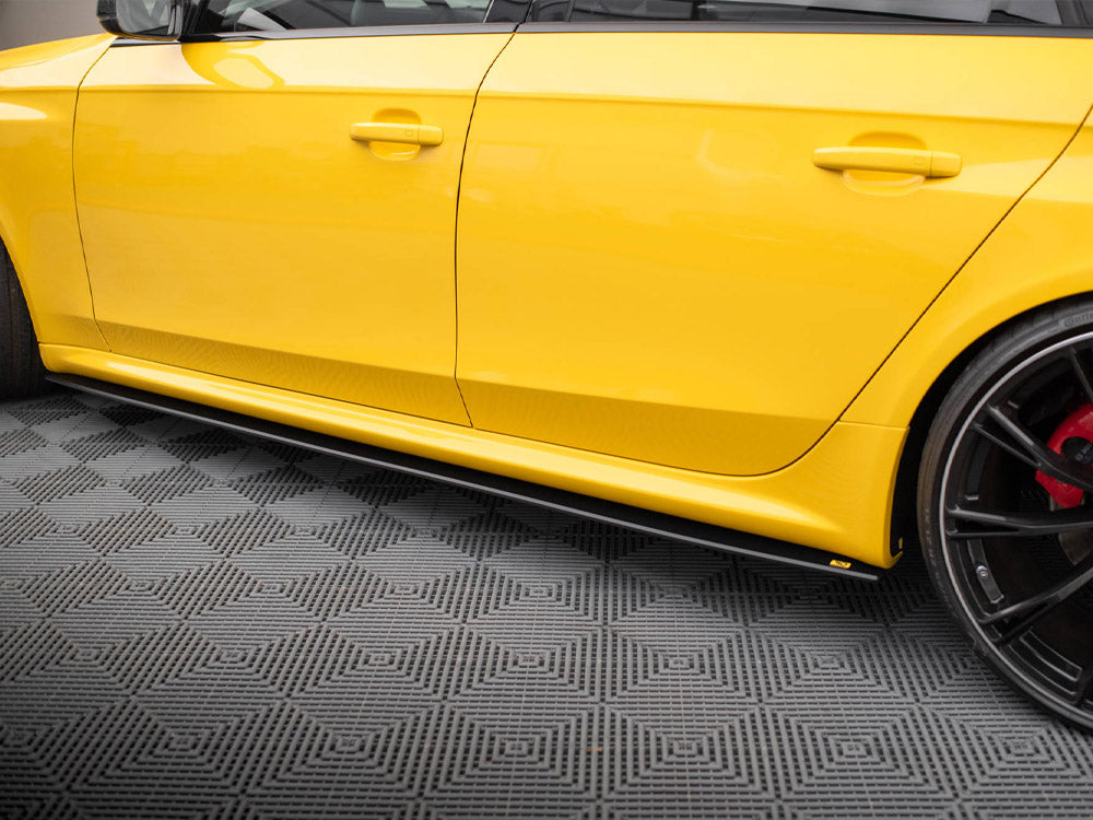 Street PRO Side Skirts Diffusers compatible with Audi RS 4 B8