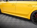 Street PRO Side Skirts Diffusers compatible with Audi RS 4 B8