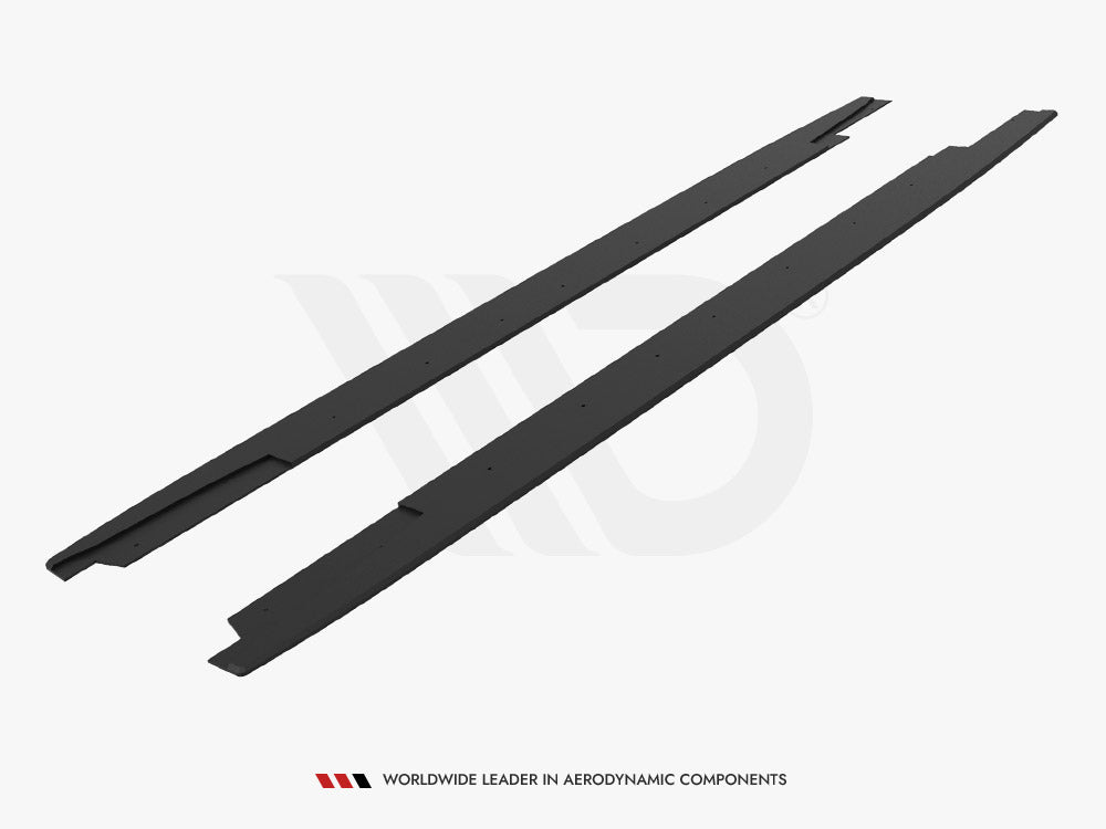 Street PRO Side Skirts Diffusers compatible with Audi RS 4 B8