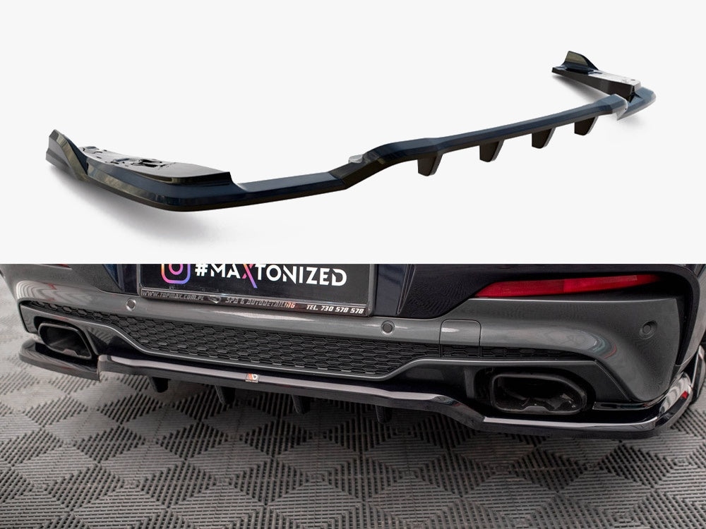 Central Rear Splitter (Vertical Bars) V.2 compatible with BMW X4 M40i G02