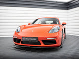 Front Splitter V.2 compatible with Porsche 718 Cayman 982c