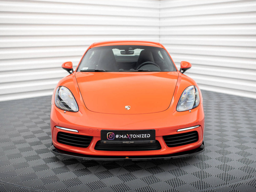 Front Splitter V.2 compatible with Porsche 718 Cayman 982c