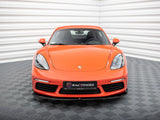 Front Splitter V.2 compatible with Porsche 718 Cayman 982c