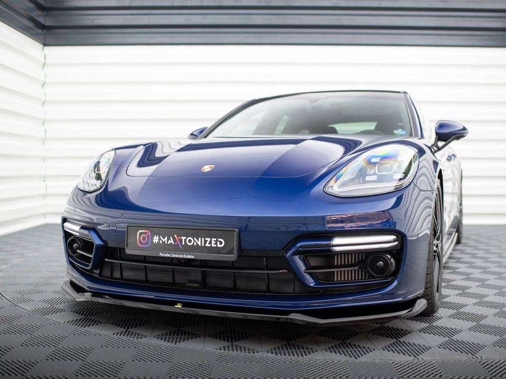 Front Splitter V.1 compatible with Porsche Panamera E-Hybrid 971 Facelift