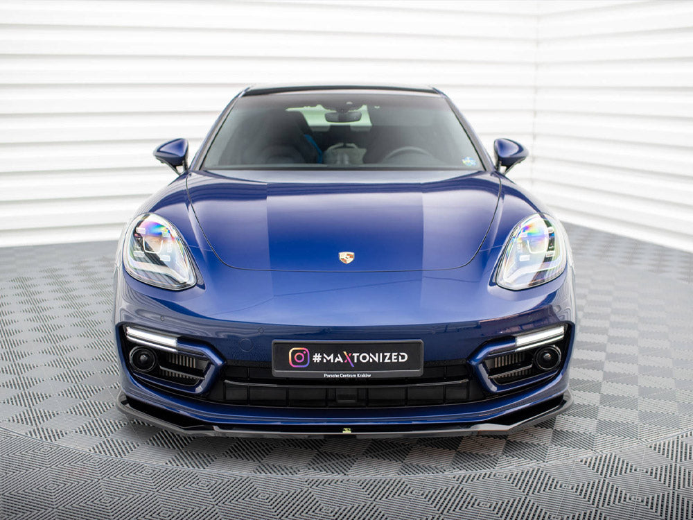 Front Splitter V.1 compatible with Porsche Panamera E-Hybrid 971 Facelift