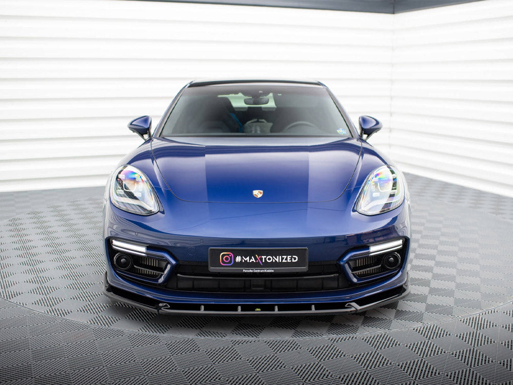 Front Splitter V.2 compatible with Porsche Panamera E-Hybrid 971 Facelift