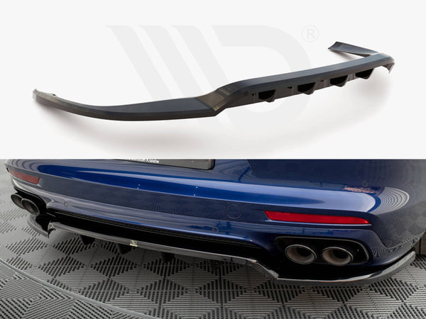 MAXTON DESIGN Central Rear Splitter (Vertical Bars) Porsche Panamera E-Hybrid 971 Facelift