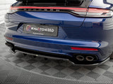 MAXTON DESIGN Central Rear Splitter (Vertical Bars) Porsche Panamera E-Hybrid 971 Facelift