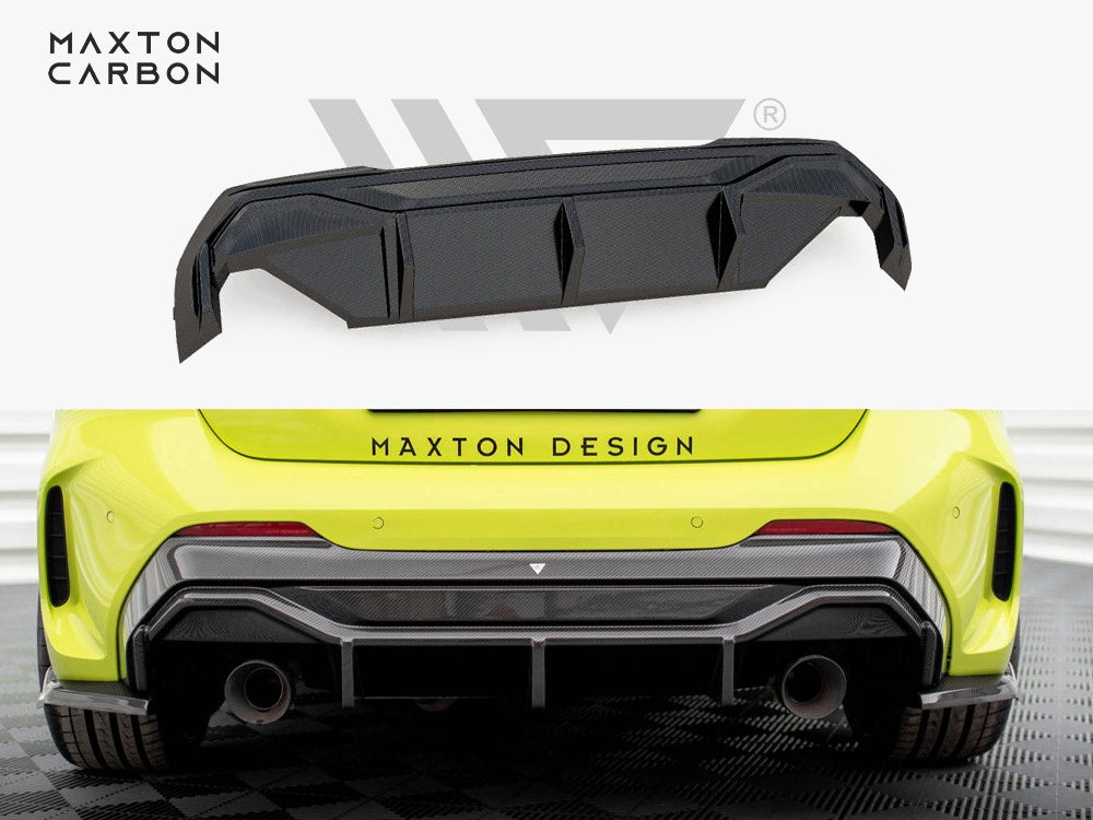 Carbon Fiber Rear Diffuser V.2 compatible with BMW 1 M-Pack / M135i / 128ti F40