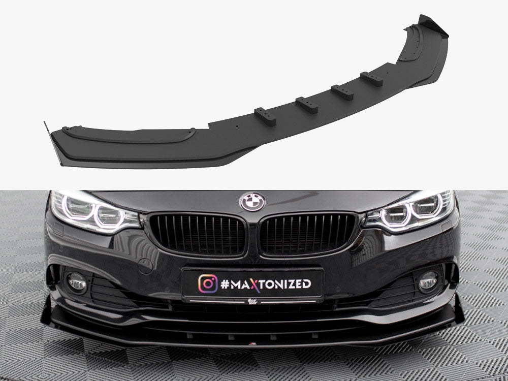 Street PRO Front Splitter + Flaps compatible with BMW 4 Gran Coupe F36