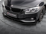 Street PRO Front Splitter + Flaps compatible with BMW 4 Gran Coupe F36