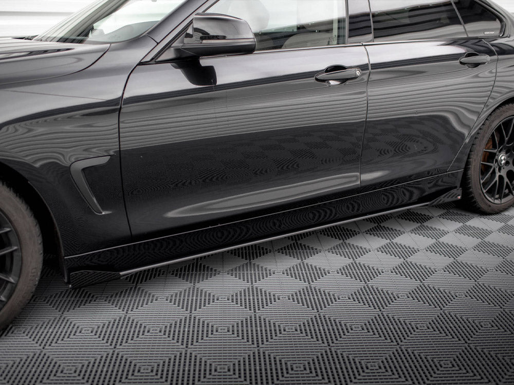 Street PRO Side Skirts Diffusers + Flaps compatible with BMW 4 Gran Coupe F36