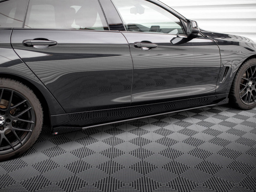Street PRO Side Skirts Diffusers + Flaps compatible with BMW 4 Gran Coupe F36