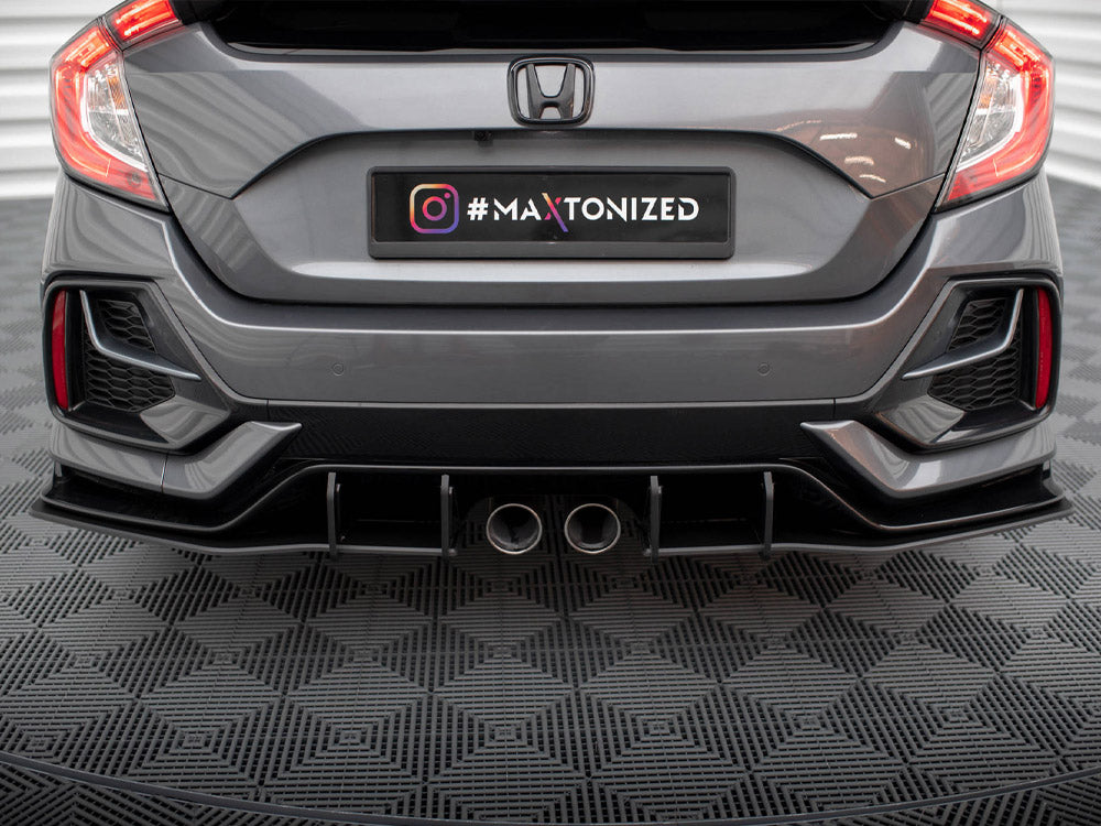 Street PRO Rear Side Splitters V.1 compatible with Honda Civic Sport Mk10 Facelift