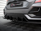 Street PRO Rear Side Splitters V.1 compatible with Honda Civic Sport Mk10 Facelift